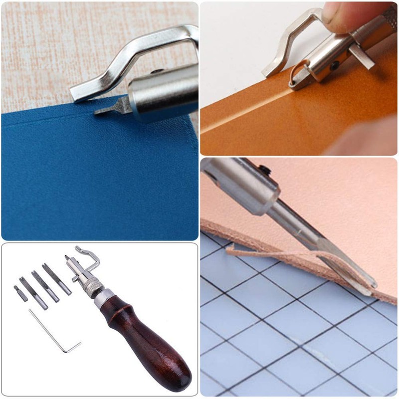 SEIWEI 7 in 1 Leather Grout Tools, Professional Folding Edge,
