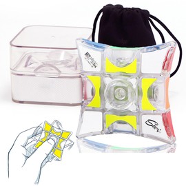 OCAR 2 in 1 Cubo Giratorio, Cubo Giratorio de Velocidad，Cubo 3D Puzzle y Gira a tu Alcance, Cubo de Rubik de Juguete,Aliviar la presión, con Caja y Bolsa de Almacenamiento