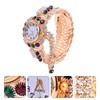 Hemobllo Womens Watches Womens Bangle Watch, Shiny Gold Ladies Watches