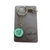 Keyrings, Handmade Keychains, Zipper Chains, Keyrings (Cucumber- Gold)