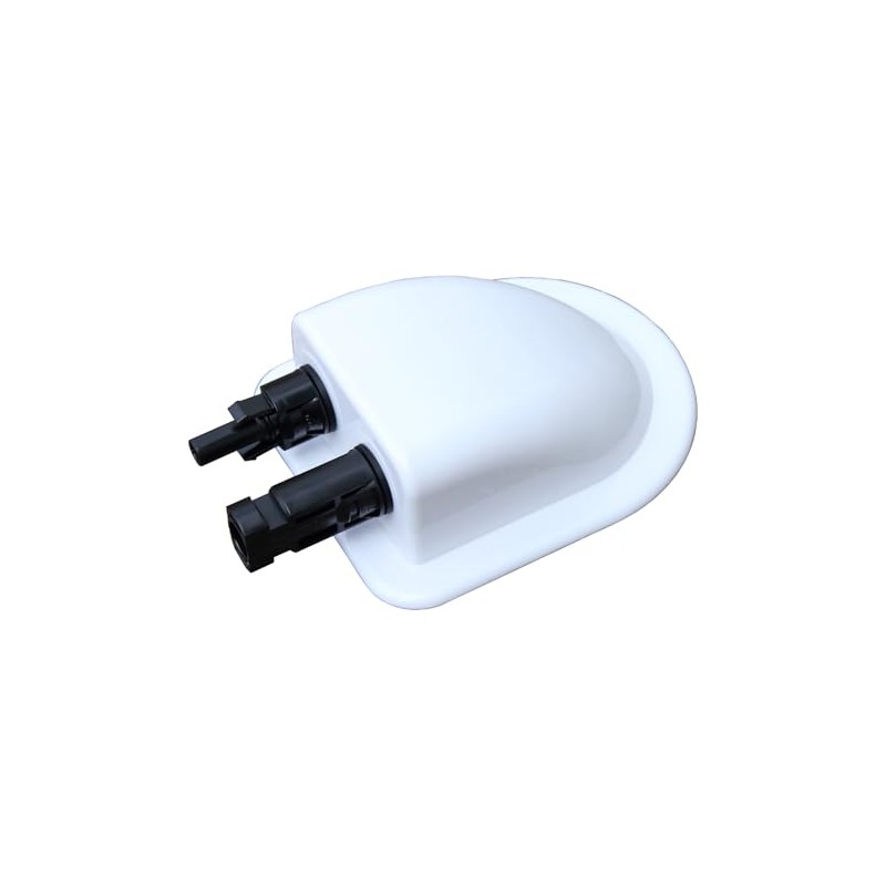 Waterproof double cable entry gland for T4 cable, for motorhomes,