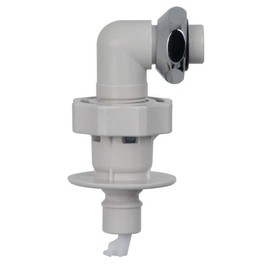 Kakudai Washing Machine Nipple with Water Leak Prevention Stopper, Compatible with 2 Sizes, Easy Installation, Resin Material 772-510