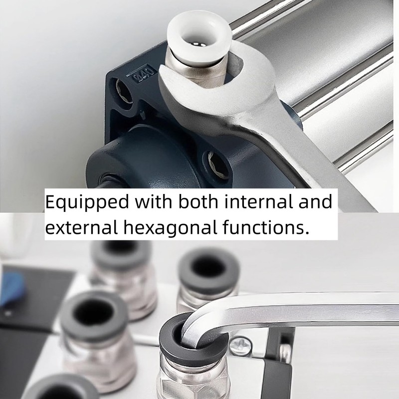 NACX 8mm G1/8 Push to Connect Fitting， PC8-01 Straight Pneumatic