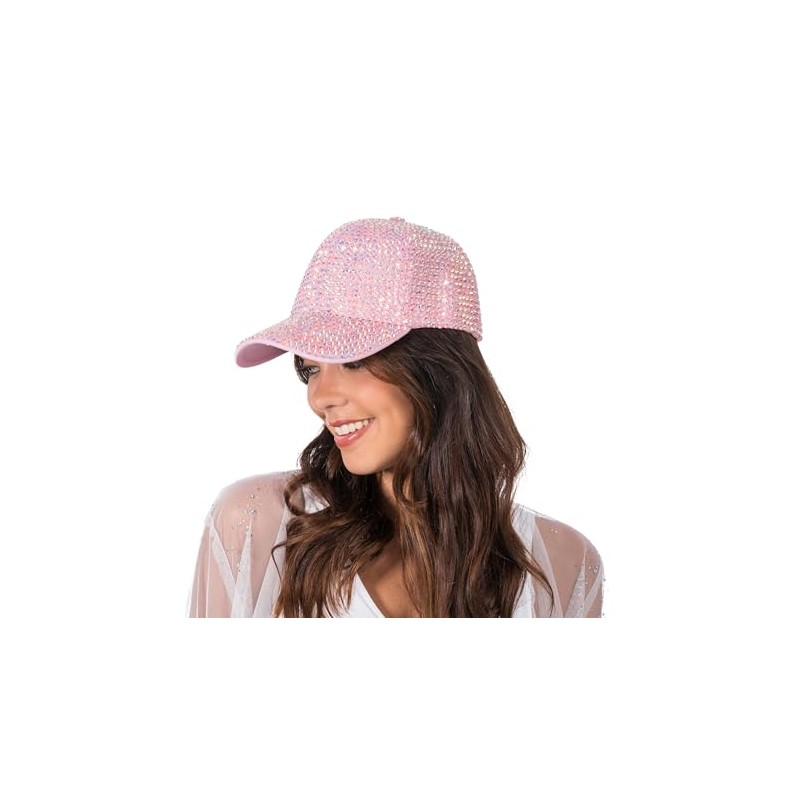 Chaks - Baseball Cap with Glitter, Rhinestone Hat for Festival,