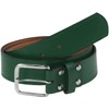 TCK Premium Leather Baseball Softball Belt (Dark Green, 32")