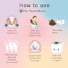 Toilet Mirror for Wiping Kids Compact and Convenient Bathroom Mirror