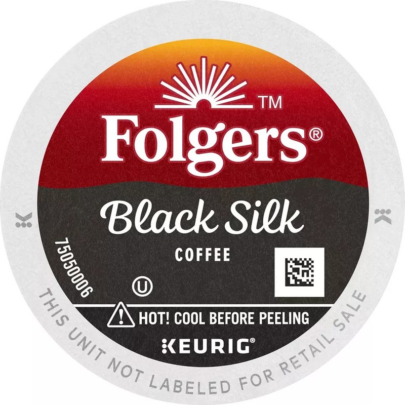 Folgers Dark Roast K-Cup Coffee Pods, Black Silk (100 ct.)