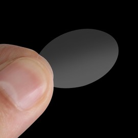 FINGOOO 500 Sealing Seals, Clear Ovals, Commercial Use, Wrapping, Stickers, Gift Stickers, Envelopes, Letters, Opener Proof (Sealing Seal, Transparent)