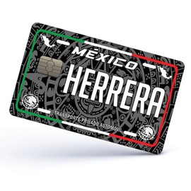 Herrera Credit Card Skin Cover Vinyl Stickers (4 Pack) -Mexican Decal Mexico Car Plate Adhesive Herrera