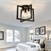 ZGLAOJT Motion Sensor Ceiling Light Fixture 3-Lights Semi Flush Mount