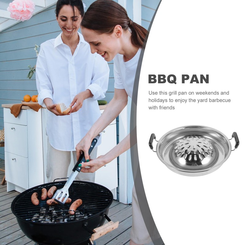 ABOOFAN Korean Bbq Grill Pan Stainless Steel Barbecue Stove Portable