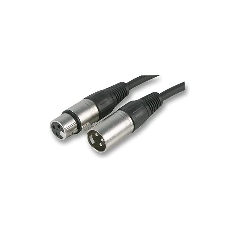 Pulse PLS00296 3 Pin XLR Male to XLR Female Microphone