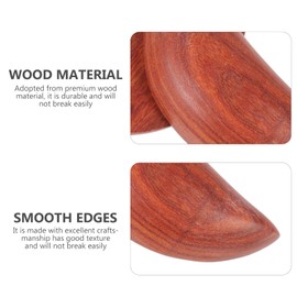 Garneck 2pcs Answers Spiritual Retro Buddhist Moon Tools Cup Yin Yang Divination Cups Wooden Cosplay Shui Chinese -shape Holy Supplies for Witch Wood Feng Ornament and Taoist