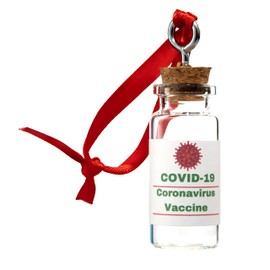 XMAS Gags - 2022 Christmas Ornaments - Covid Ornament, Vaccine Ornaments, Funny Covid Christmas Ornaments, Christmas Gag Gifts for Nurse
