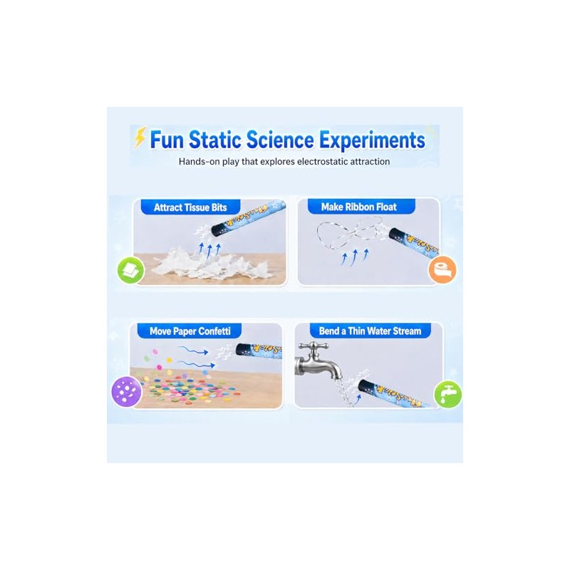 Fun Fly Stick Electric Static Wand Science Kit Education Toys