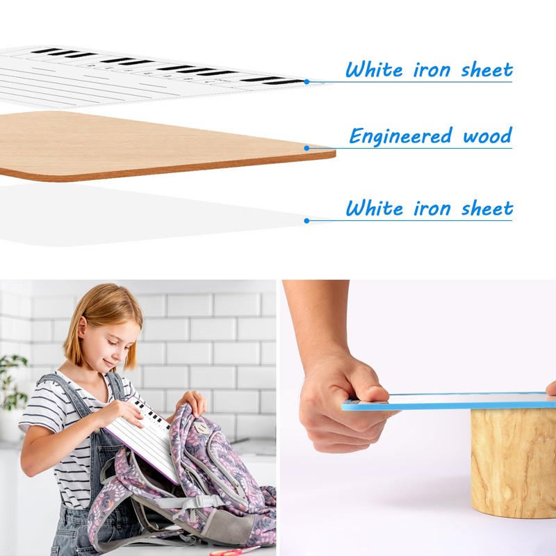6 Pack Magnetic Music Staff Whiteboard 9'' x 12'' Mini