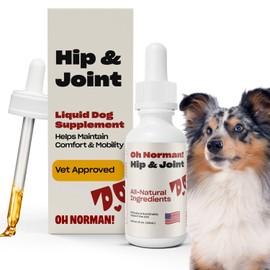 OH NORMAN! Keep Moving by Kaley Cuoco, All Natural Hip and Joint Supplement for Dogs, Vet Nutritionist Approved,for All Life Stages and Breeds,1 Fl Oz