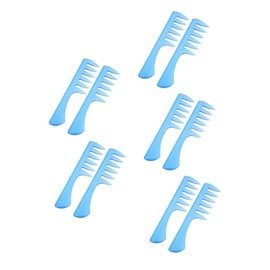 OATIPHO 10 pcs Wide Tooth Comb for Men Thick Curly Hair Styling Tool Plastic Hairdressing Grooming Accessory for Salon and Home Use