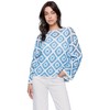 Charlie B Tranquility Crocheted Sweater Coastal