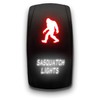 Sasquatch Lights - Red/White - Laser Etched Toggle Switch 20A