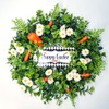 Easter Carrot Wreath Daisy Eucalyptus Wreath Indoor Outdoor Happy Easter