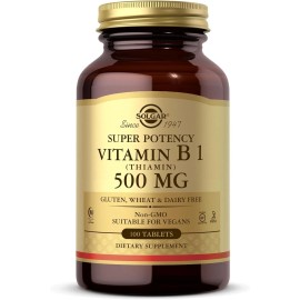 Solgar Vitamin B1 (Thiamin) - 100 Tablets 2 pack