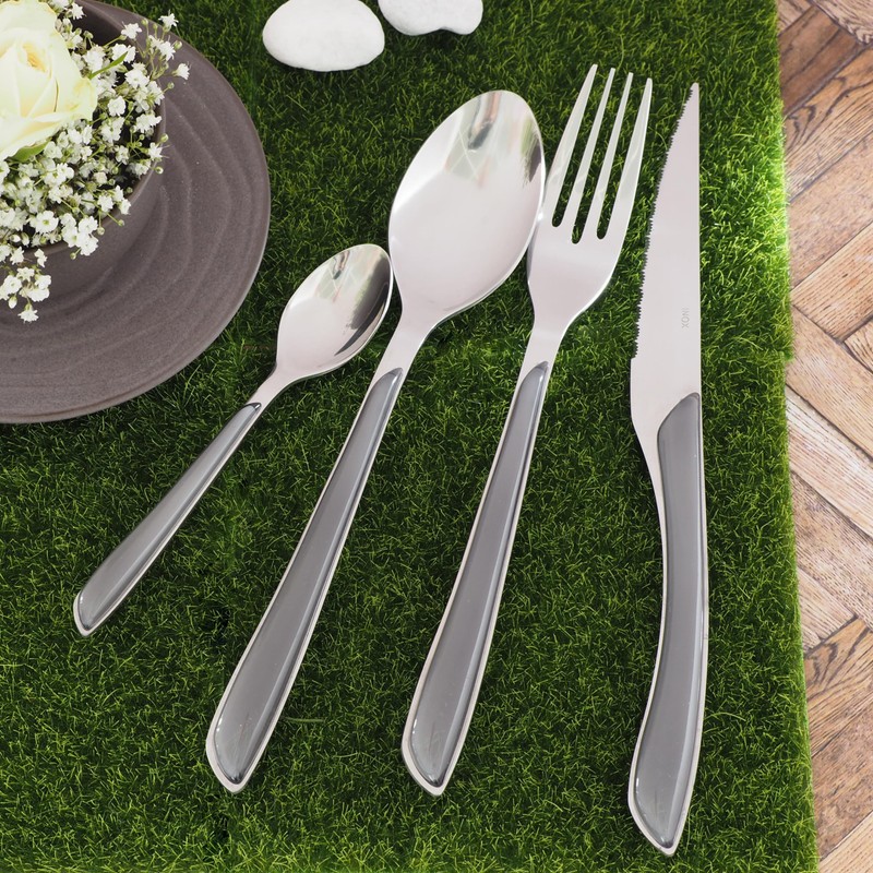 Amefa ECLAT Cutlery for 4 People, Stainless Steel with High-Quality