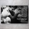 Awesometik" Arnold Schwarzenegger Bodybuilding Motivational Quote Canvas Print Wall Art,