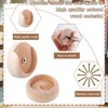 Weysat 40 Sets Closet Pole Socket Wooden Closet Rod Holders