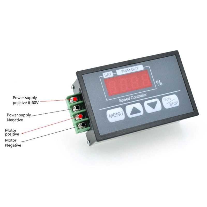Aideepen PWM DC Motor Speed Controller DC 6-60V 12V 24V