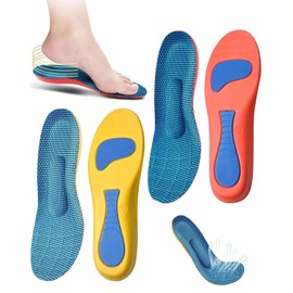 BARRU 2 Paar Orthopädische Einlegesohlen - Comfysole zur Unterstützung des Fußgewölbes, Linderung von Fußschmerzen & Plantarfasziitis - Für Arbeitsschuhe & Sportschuhe (Größe 39-40)