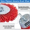 Ny lon Filament Brush - 9 Pack Abrasive Filament Nylon