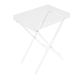 Acrylic Folding Table,Accent Desk Table,Modern Clear Acrylic Furniture,Side Table for Bedroom Study Room Living Room