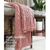 CREVENT - Manta tejida de 50 x 60 pulgadas (rosa)