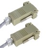 Jienk 4Pcs VGA Extender Over Ethernet Adapter, VGA Male/Female 15Pin