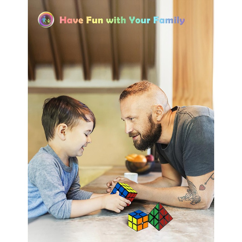 ROXENDA Speed Rubik's Cube Set, 2 x 2 3 x