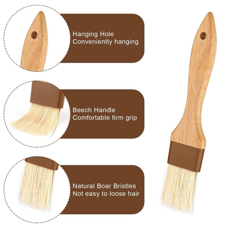 2PCS Pastry Brushes, Pastry Basting Brushes - Versatile Cooking Tools