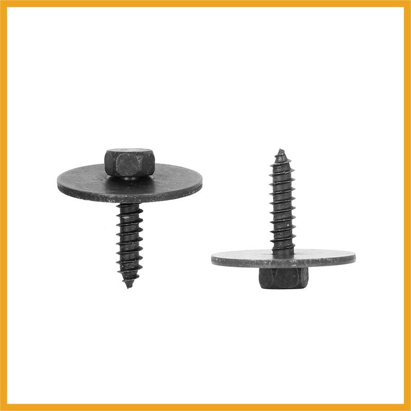 Partuto 24pcs Engine Undertray Clips Screws Under Cover Splashguard Rivets