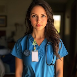 ReelFun ReelFun Valentines Day Gifts Badge Reel, Nurse Badge Reel, Holiday Retractable Badge, Holiday ID Badge Holder, Nurse Badge Holder