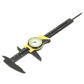 SHUATI Dial Vernier Caliper ±0.02 Accuracy Accurate 0-150mm 150mm Vernier Caliper Fast Precise Yellow Double Scale Sliding Gauge Biomedical Industry