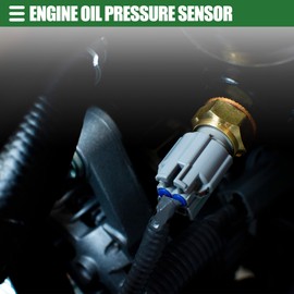 Motoforti Engine Oil Pressure Sensor, Fuel Oil Pressure Sensor Switch Sending Unit, for Nissan Altima 1993-2006, Metal, No.2524089960/252408996E, Silver Tone