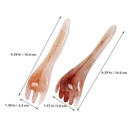 OATIPHO 4pcs Manual Scalp Massager Resin Scraping Combs Trigger Point Back Massager for Hair Care Scalp Exfoliator Portable Head Massage Tools for Home Office Travel