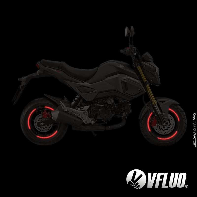 VFLUO - Kit Reflective Wheel Rim Stickers GP Scooter Sticker