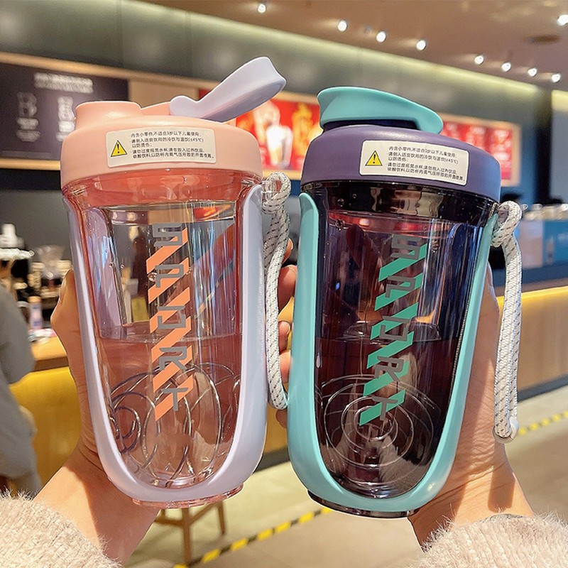 590ml Fitness Sport Water Bottle Leakproof Shaker Cup Drinking Bottle