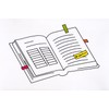 Post-it Note Markers 50 each of Fuchsia - Jade Green