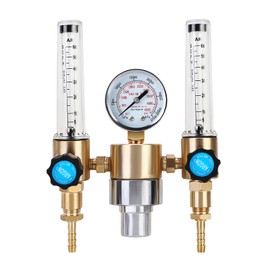 BETOOLL Argon/CO2 MIG TIG Flow meter Gas Regulator Gauge 0-60 SCFH 0-4500 Psi CGA580 Inlet Connection