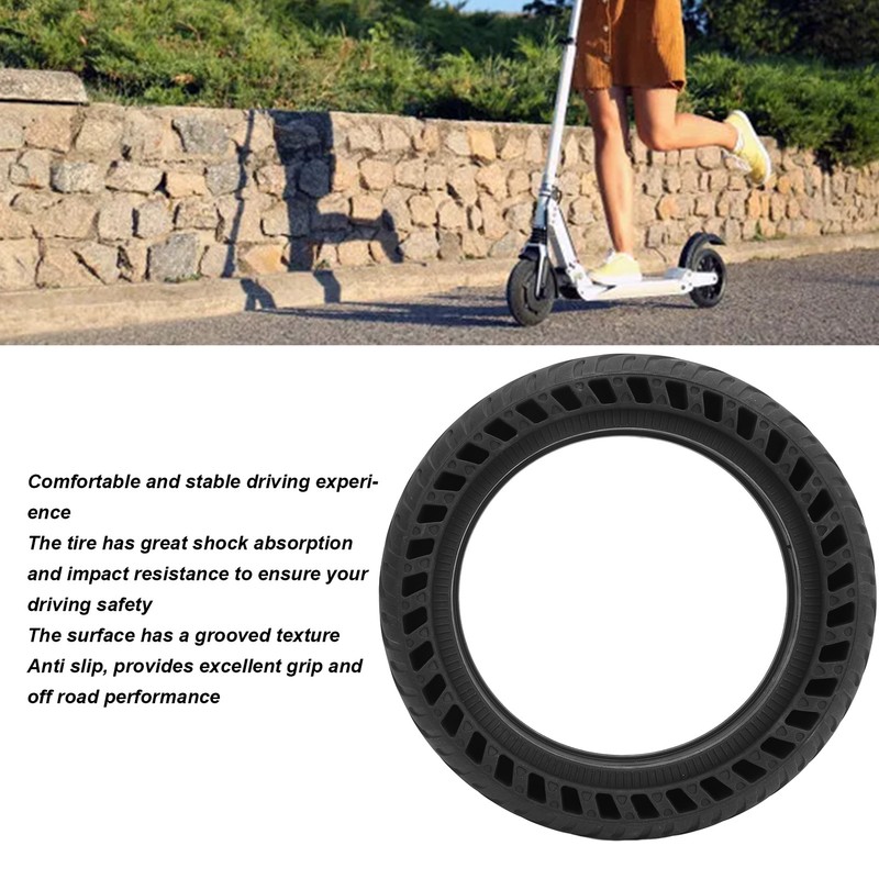 8.5x2 Electric Scooter Outer Honeycomb Tire Rubber Anti Slip Impact
