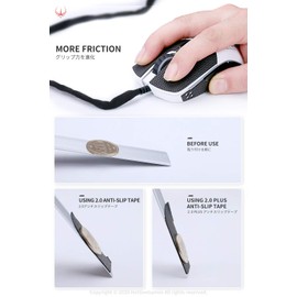 HOTLINEGAMES [Grip Upgrade] 2.0 Plus Mouse Anti-Slip Grip Tape Compatible with Model D- Gaming Mouse Skins,Mouse Grips Tape, Professional Mice Upgrade Kit,Sweat Resistant,Cut to Fit,Easy to Use