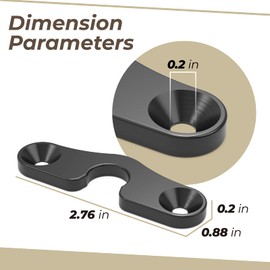 Sun Visor Repair Kit Heavy Duty Aluminum Alloy Sun Visor Clips Compatible with Jeep Wrangler JK 2018/ Wrangler 2018-2022/ Gladiator 2020-2022 Visor Mounting Clips (2 Pack)
