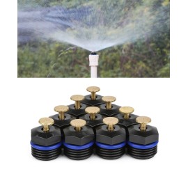 La Farah 10 Pcs 1/2 Inch Garden Misting Nozzle Male Atomizing Sprinkler Head Sprayer